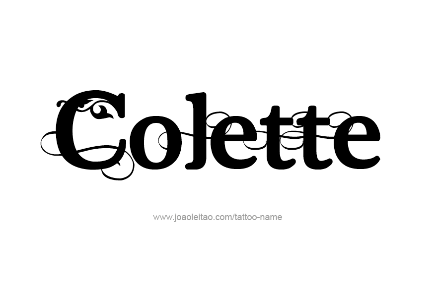 Tattoo Design Name Colette   