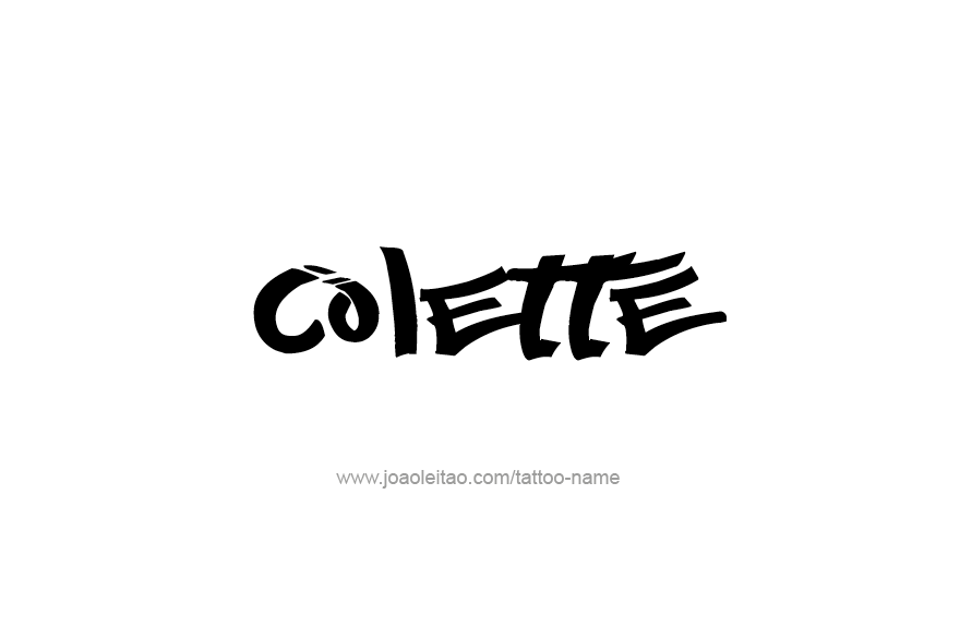 Tattoo Design Name Colette   