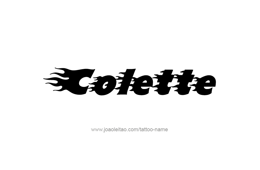 Tattoo Design Name Colette   