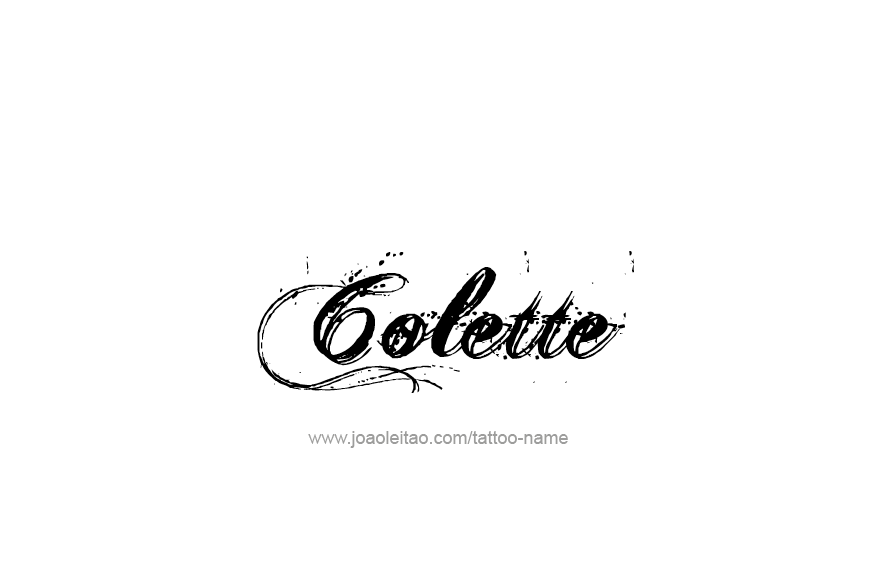 Tattoo Design Name Colette   