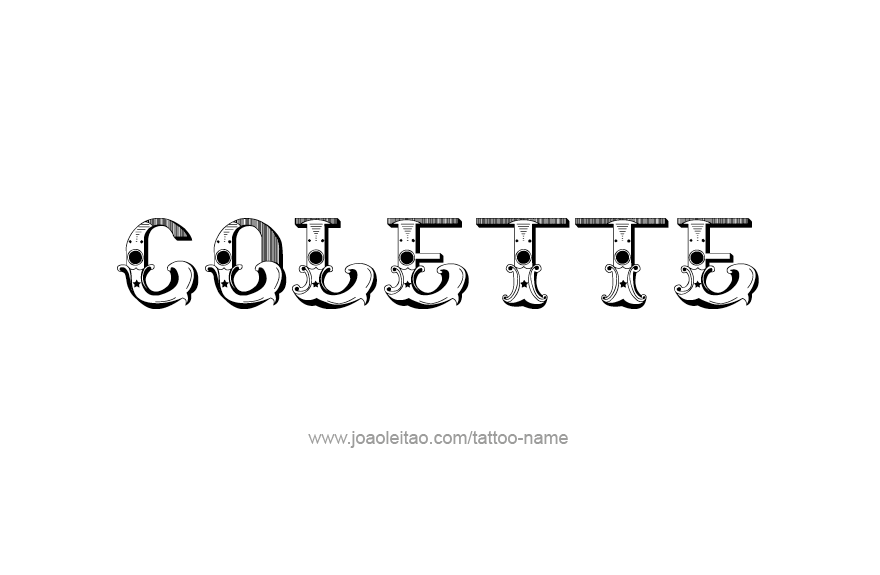 Tattoo Design Name Colette   