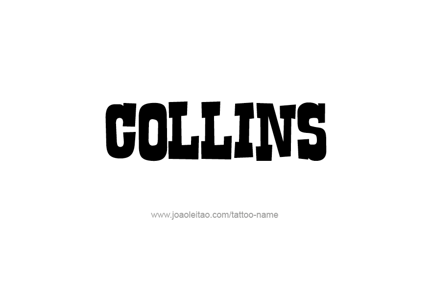 Tattoo Design Name Collins   