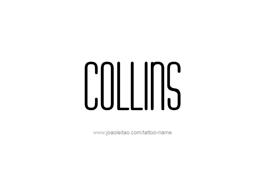 Tattoo Design Name Collins   