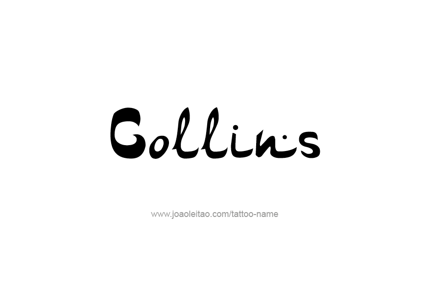 Tattoo Design Name Collins   