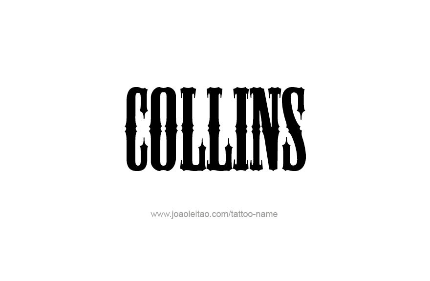 Tattoo Design Name Collins   