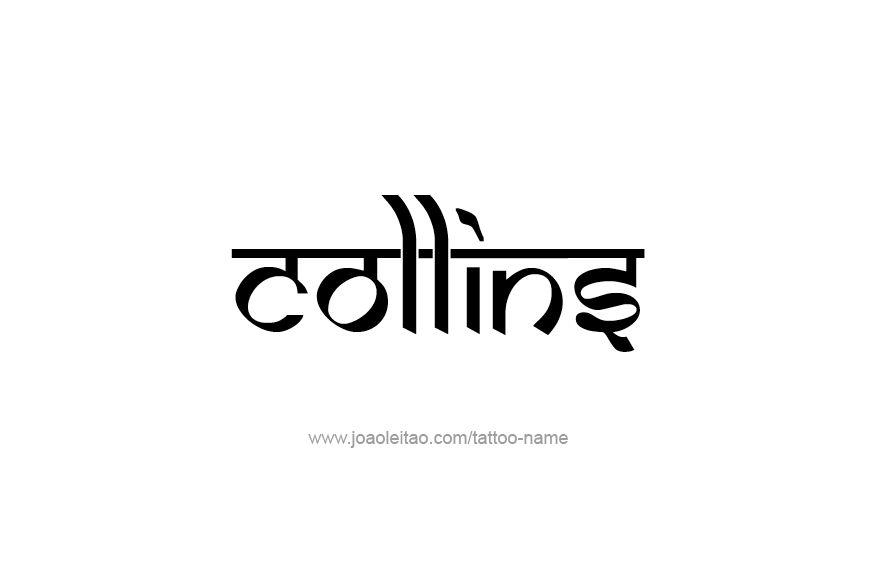 Tattoo Design Name Collins   