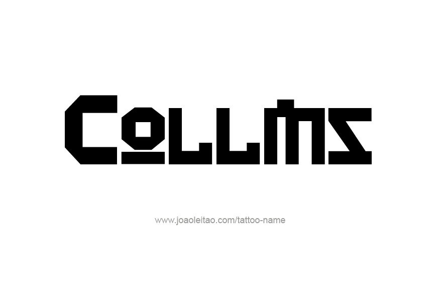 Tattoo Design Name Collins   