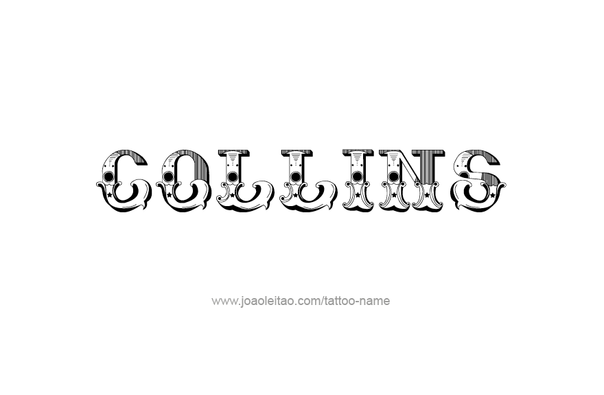 Tattoo Design Name Collins   