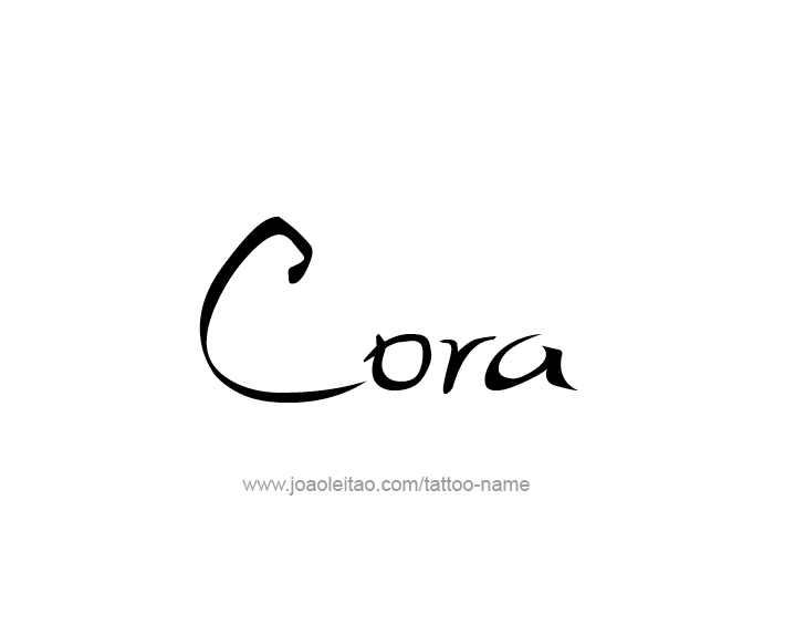 Tattoo Design Name Cora   