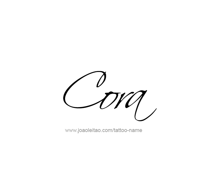 Tattoo Design Name Cora   