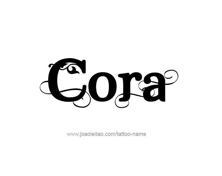 Tattoo Design Name Cora   