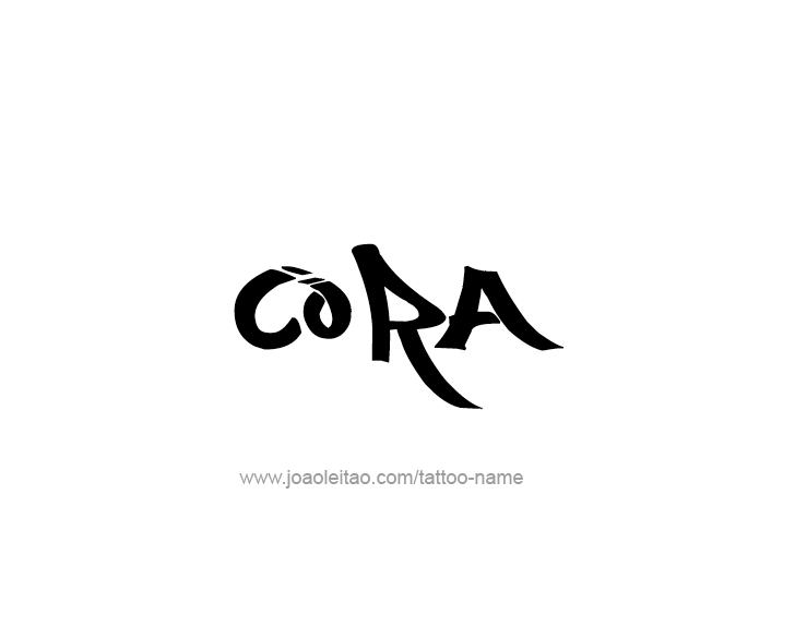 Tattoo Design Name Cora   