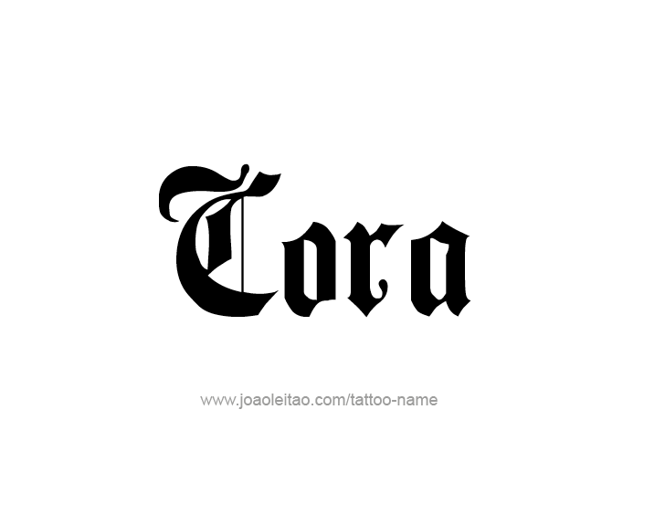 Tattoo Design Name Cora   