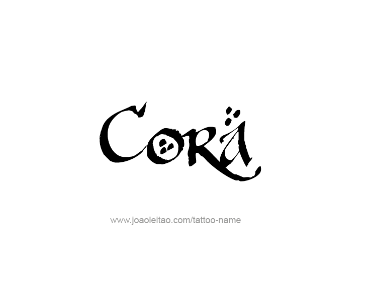 Tattoo Design Name Cora   