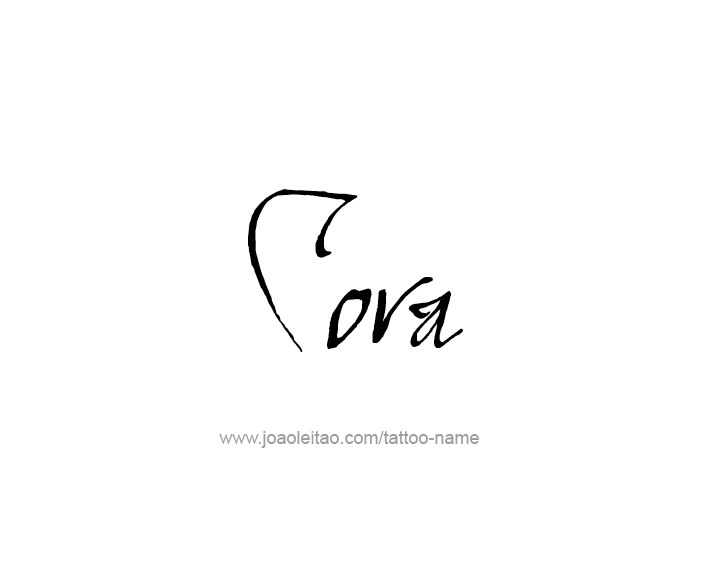 Tattoo Design Name Cora   