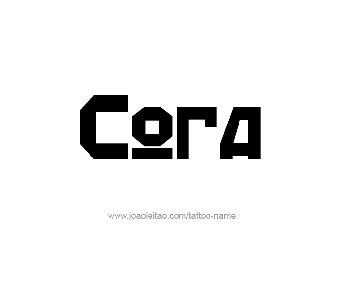 Tattoo Design Name Cora   