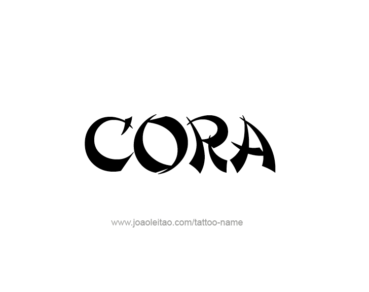 Tattoo Design Name Cora   