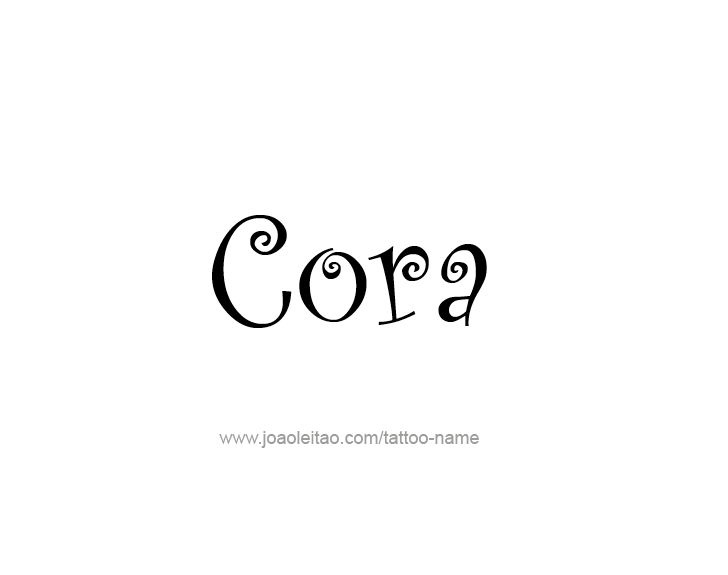 Tattoo Design Name Cora   