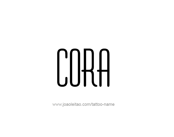 Tattoo Design Name Cora   