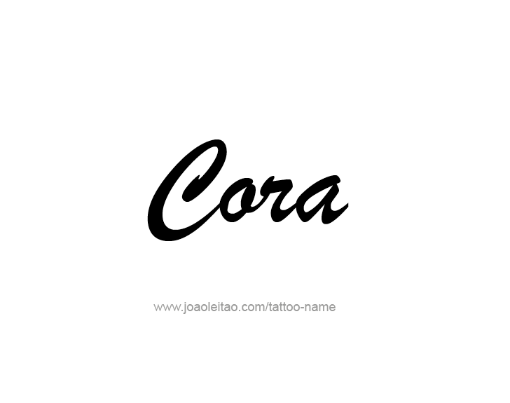 Tattoo Design Name Cora   