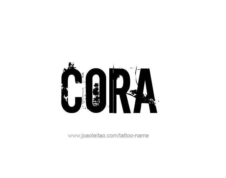 Tattoo Design Name Cora   