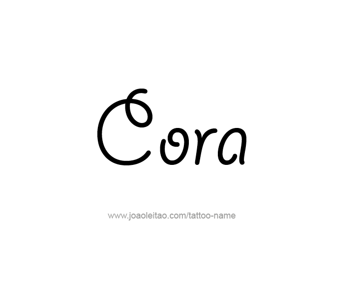 Tattoo Design Name Cora   