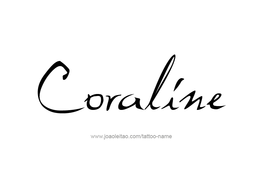 Tattoo Design Name Coraline   