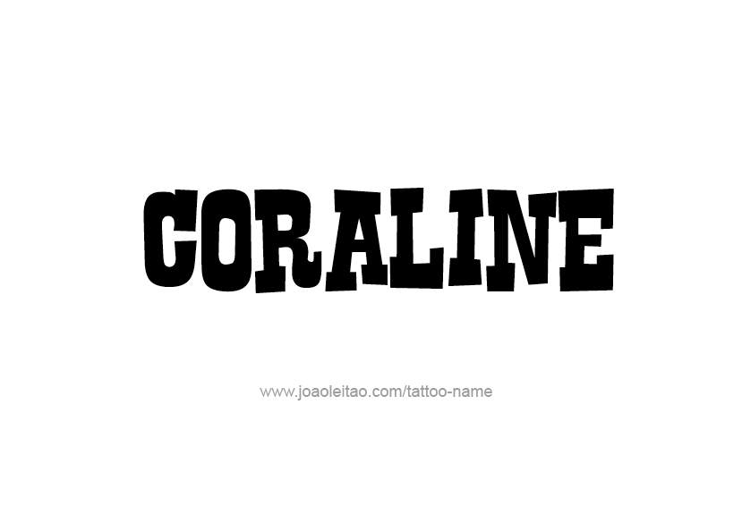 Tattoo Design Name Coraline   