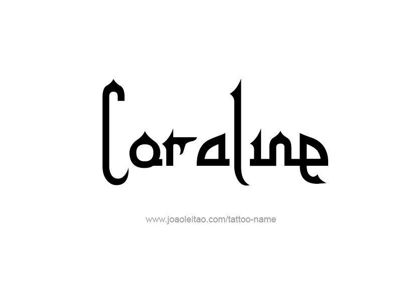 Tattoo Design Name Coraline   