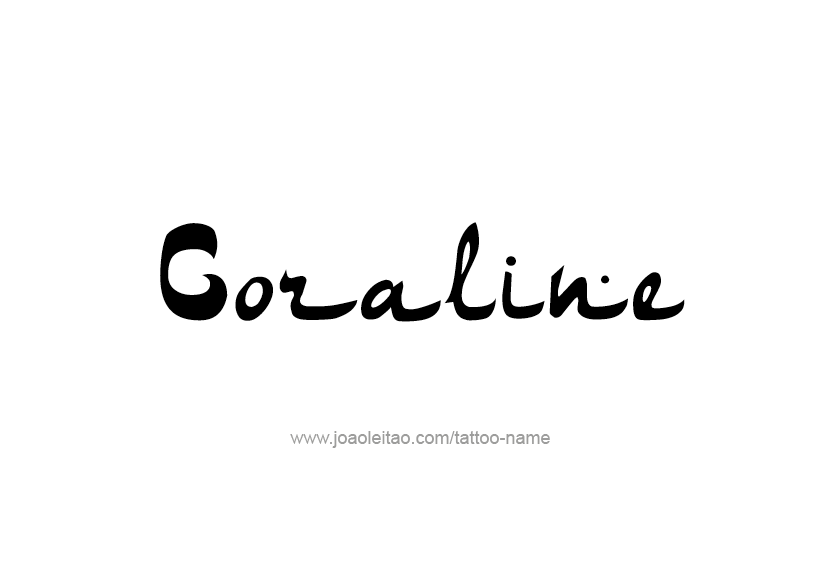 Tattoo Design Name Coraline   