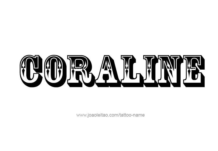 Tattoo Design Name Coraline   