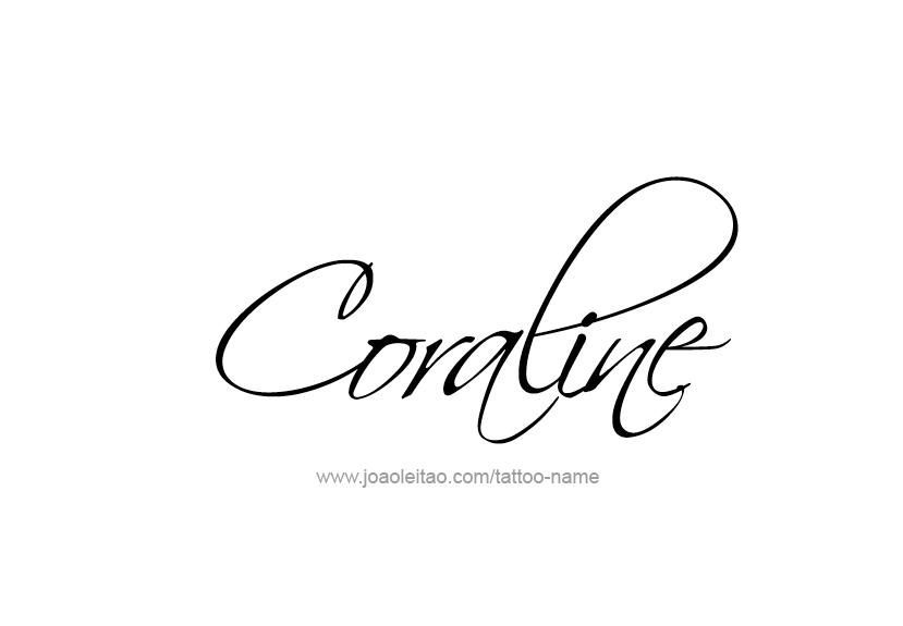 Tattoo Design Name Coraline   