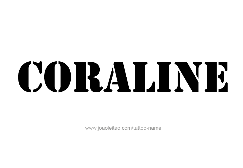 Tattoo Design Name Coraline   