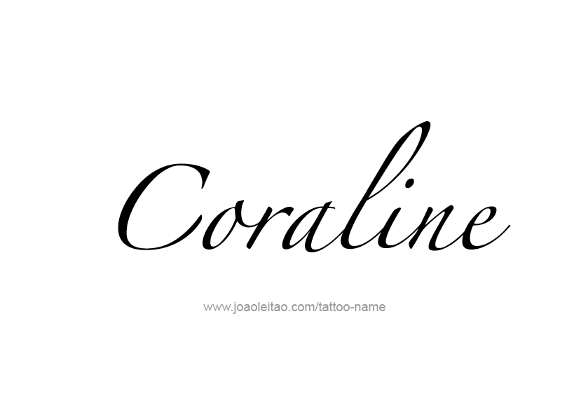 Tattoo Design Name Coraline   