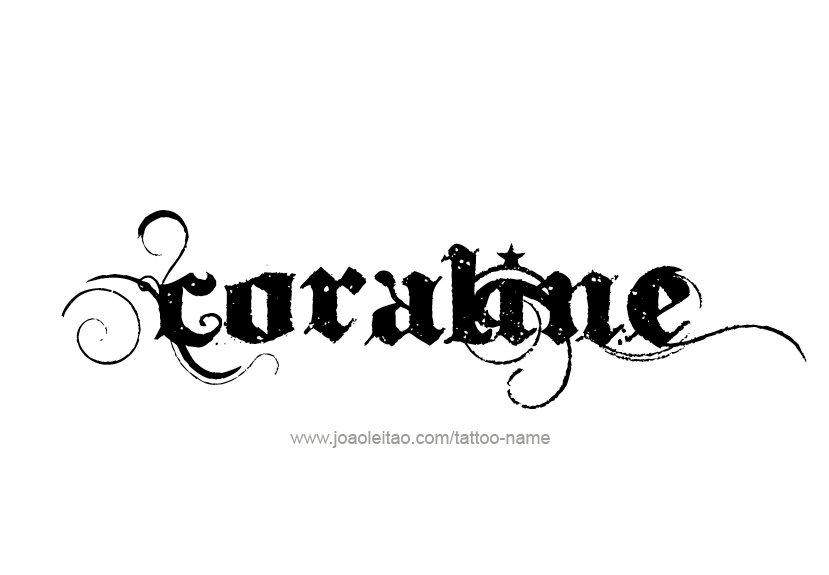 Tattoo Design Name Coraline   