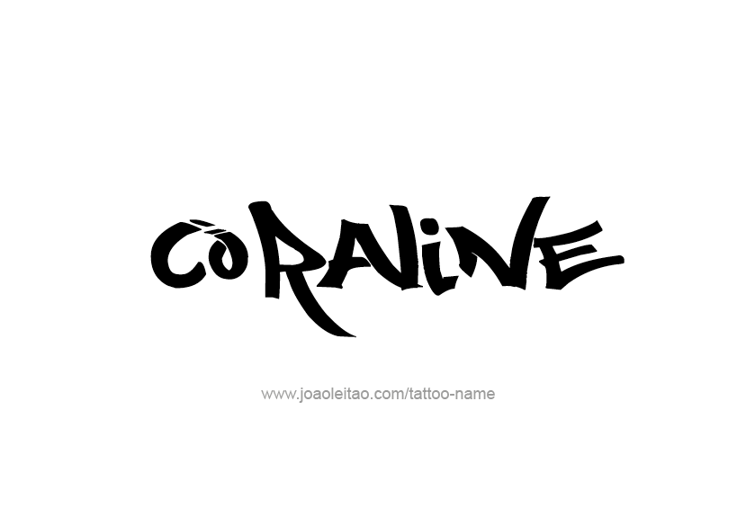 Tattoo Design Name Coraline   