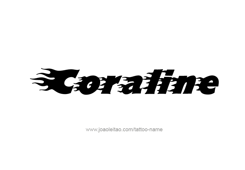 Tattoo Design Name Coraline   