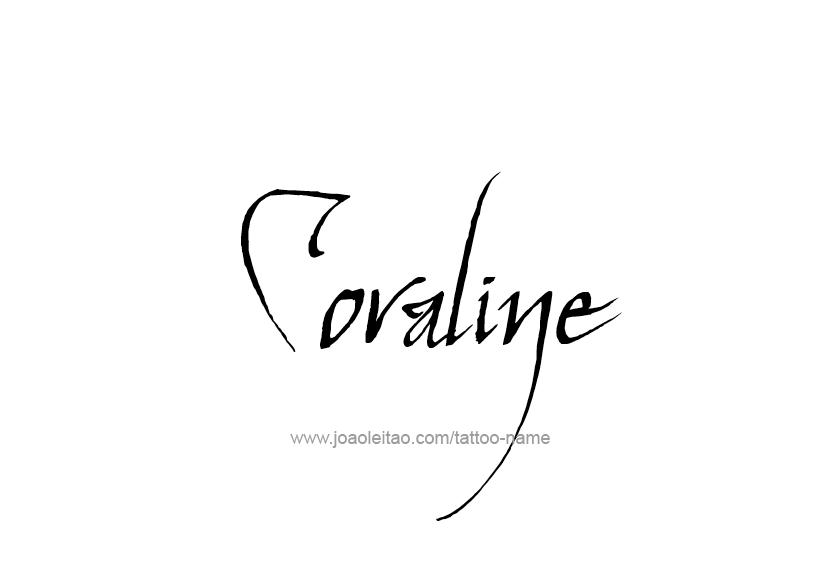 Tattoo Design Name Coraline   