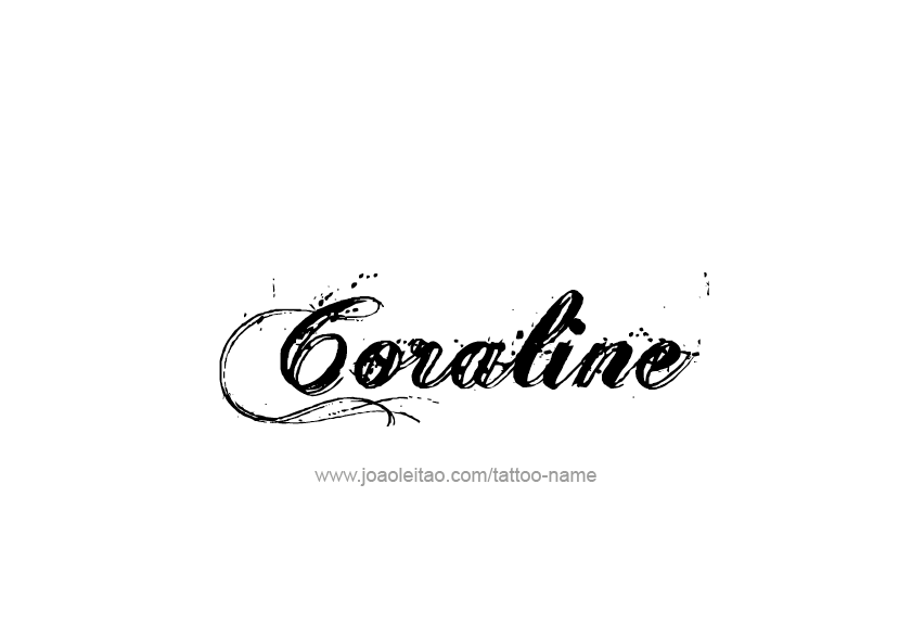 Tattoo Design Name Coraline   