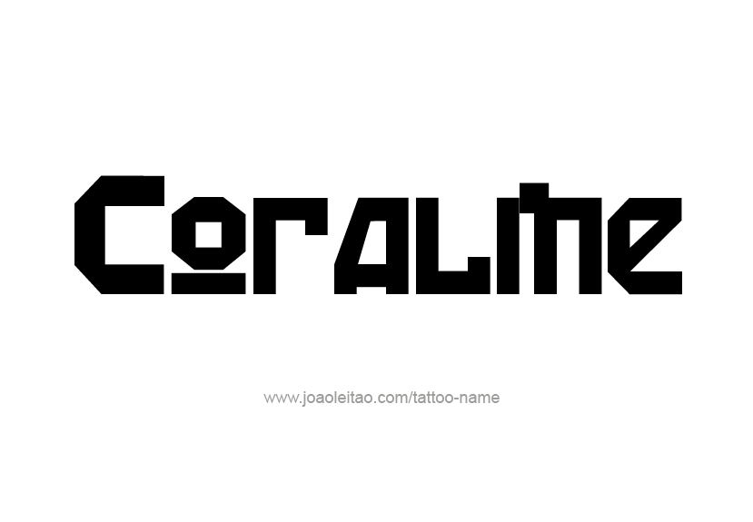 Tattoo Design Name Coraline   