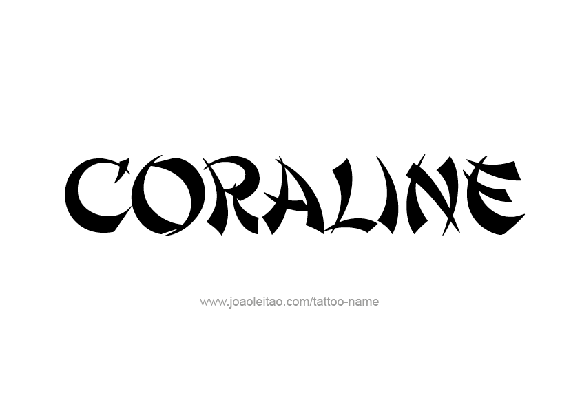 Tattoo Design Name Coraline   