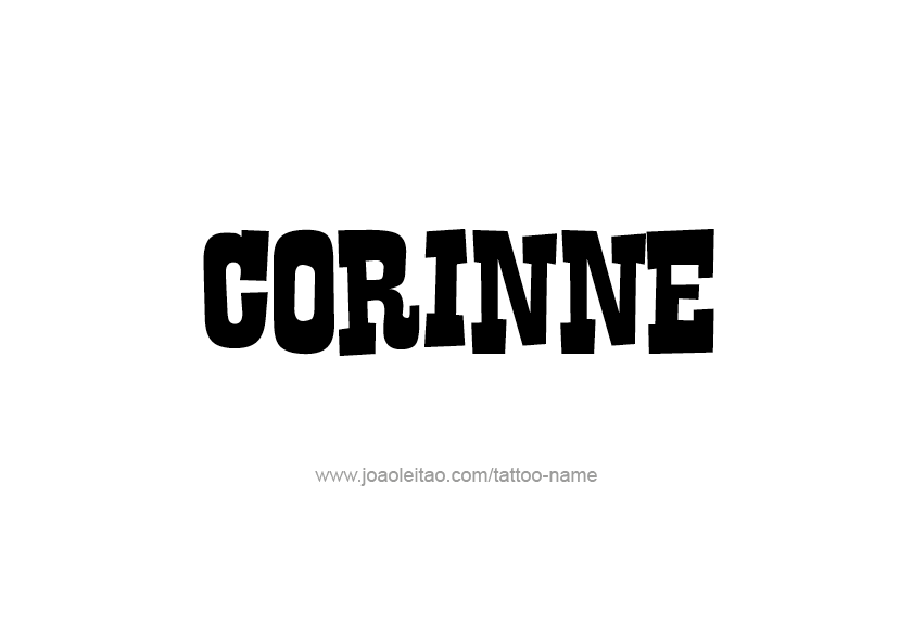 Tattoo Design Name Corinne   