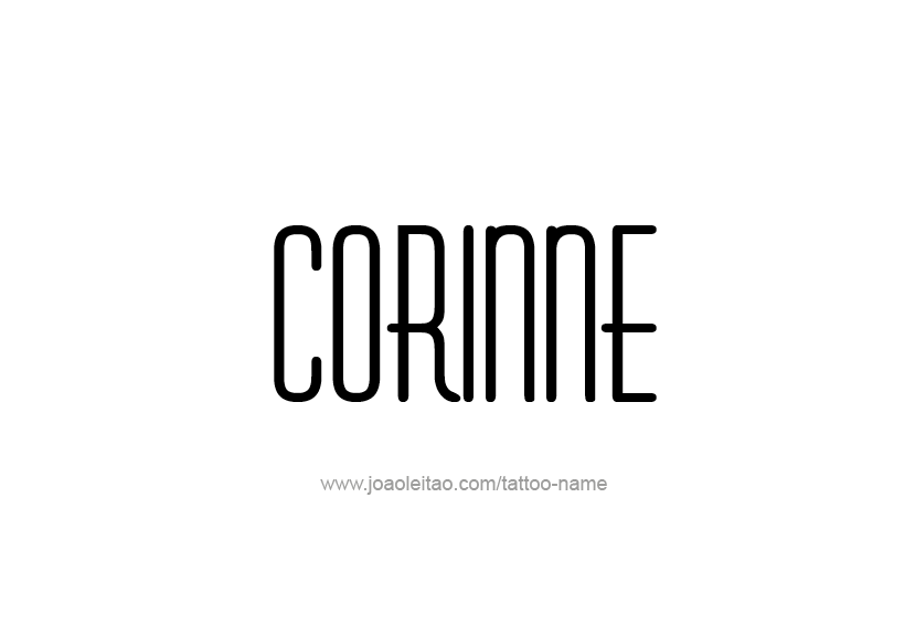 Tattoo Design Name Corinne   