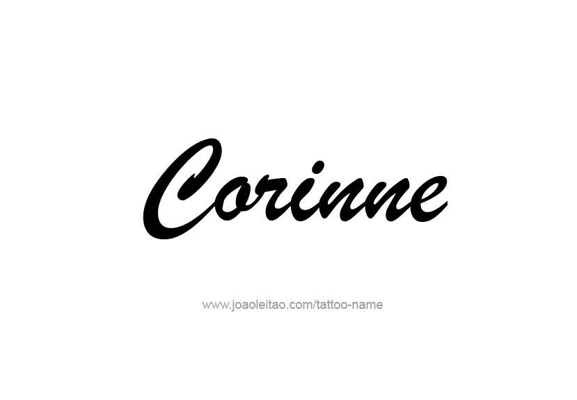 Tattoo Design Name Corinne   