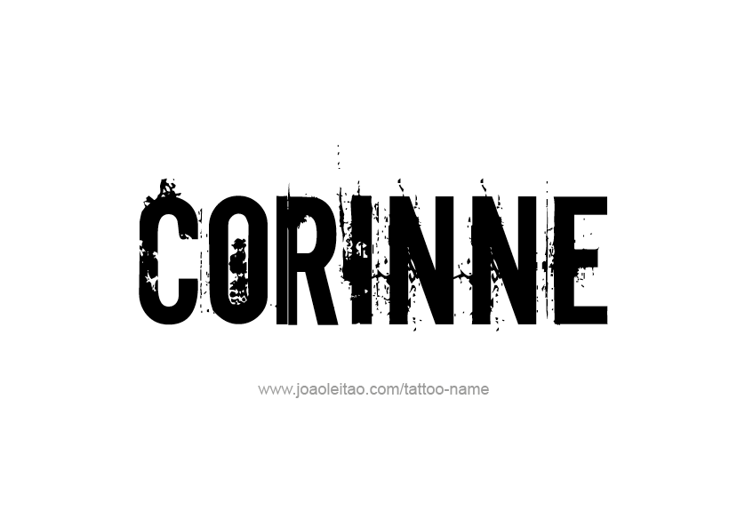 Tattoo Design Name Corinne   