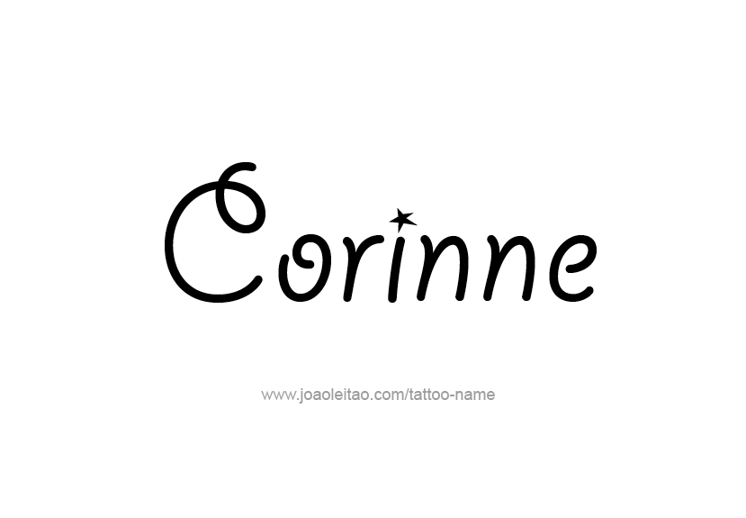 Tattoo Design Name Corinne   