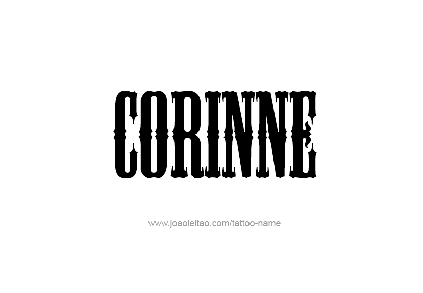 Tattoo Design Name Corinne   