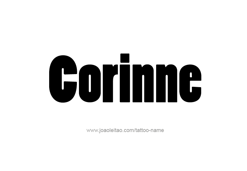 Tattoo Design Name Corinne   