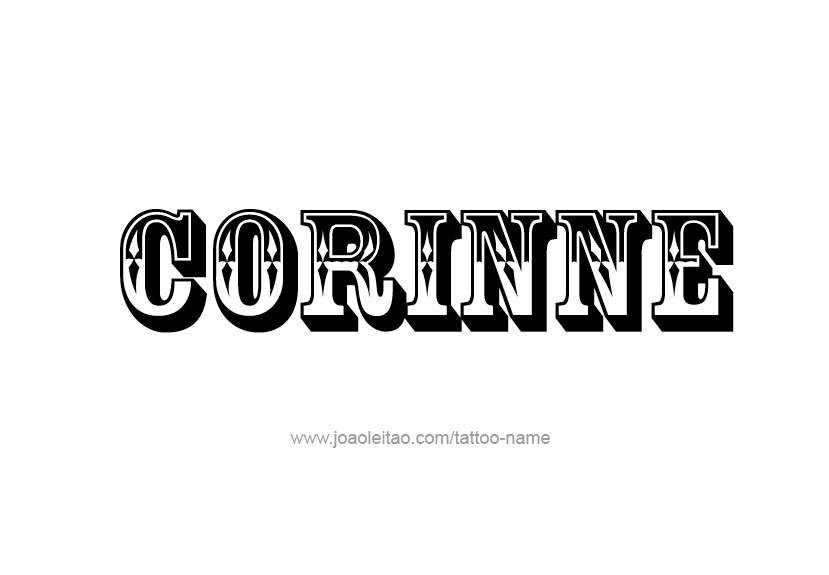 Tattoo Design Name Corinne   