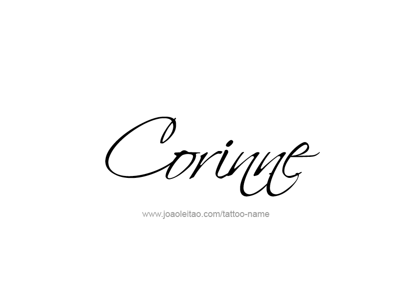 Tattoo Design Name Corinne   